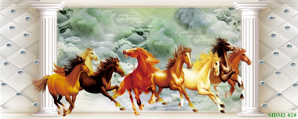 Tranh ngựa - bát mã - Mã đáo MBM2-020